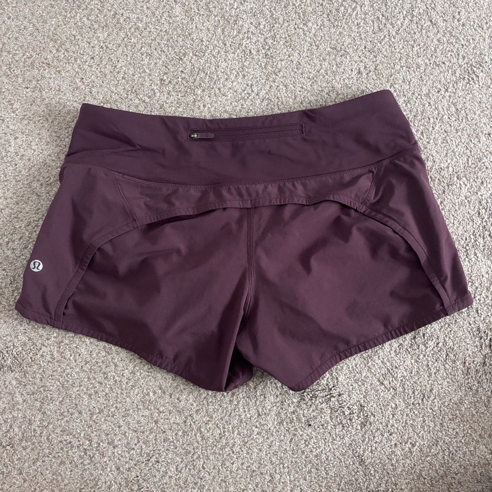 lululemon athletica Women's Dark Purple Athletic Shorts